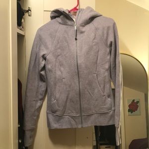 Lulu lemon hooded light purple zip up